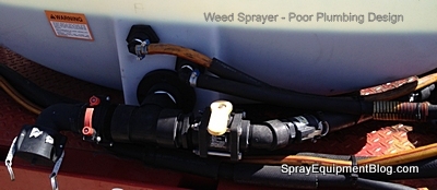 weed control sprayer bad plumbing design