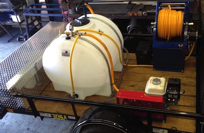 weed control spray trailer