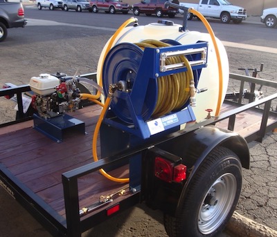 weed control spray trailer