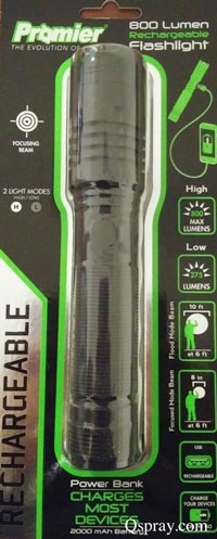 rechargeable pest control flashlight