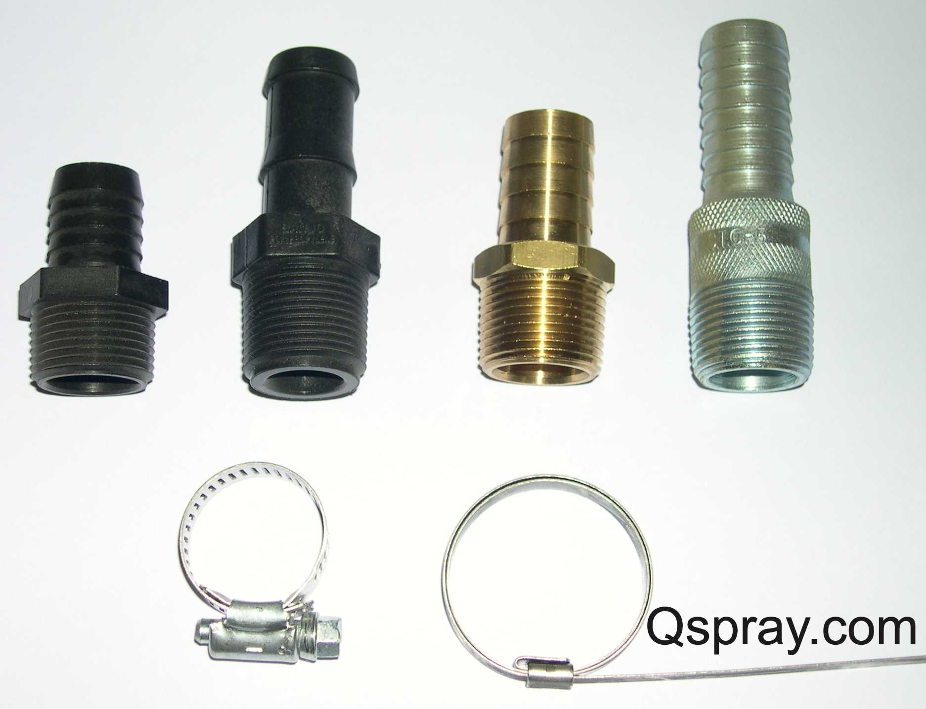 power spray rig fittings