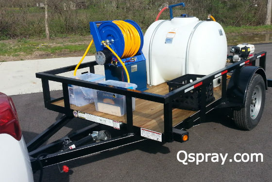 trailer mount power sprayer for pest