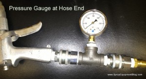 power sprayer pressure gauge photo