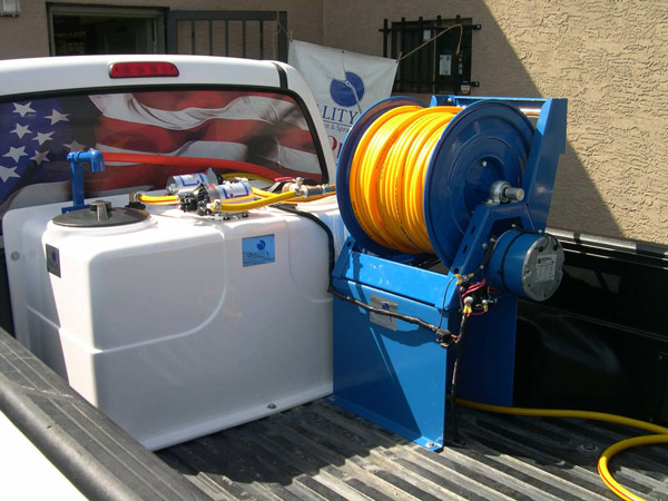 an electric hose reel pest control