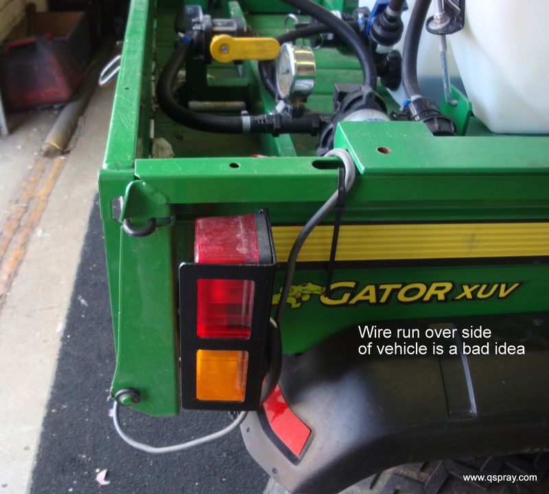 Sprayer in gator